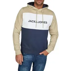 JACK & JONES Hoodie Herren JWHLOGO Blocking Regular Fit 5XL von Jack & Jones
