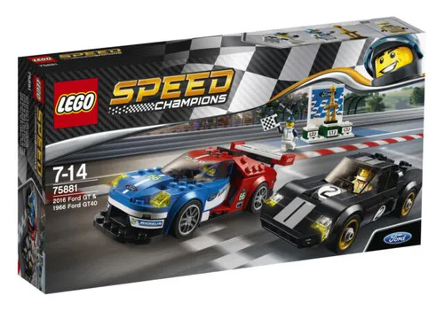 LEGO® 75881 Speed Champions Ford GT & 1966 Ford GT40 - LEGO Komplette Sets & Packs, mit 366 Teilen für kreativen Bau-Spaß, ideal für junge Rennsport-Fans und Sammler!