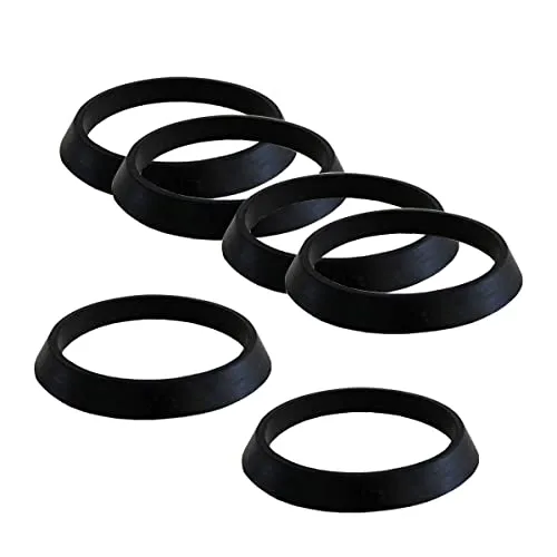 Qrity 6 Stück Abflussrohr-Blindkappendichtung für Küchenspüle, 43 mm, Abflussdichtung, Abtropfring, Gummischeibe für 1 1/2