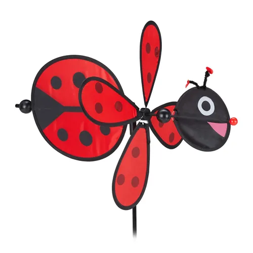 Windrad Windmühle Kinderwindrad Doppelwindrad Kinderwindmühle Marienkäfer