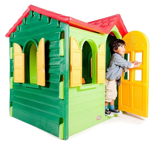 Little Tikes Country Cottage Spielhaus in Grün-Rot-Gelb