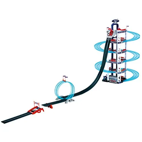 Theo Klein 3310 Ford Parkhaus - 6 Ebenen mit Looping und Rennrampe, fördert Fantasie und räumliches Denken für Kinder ab 3 Jahren