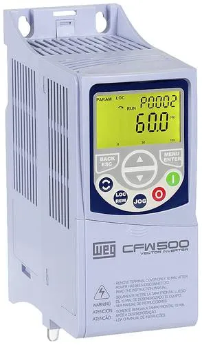 WEG Frequenzumrichter CFW500 A 04P3 0.75kW 1phasig 200V 240V Frequenz SIEHE TEXT