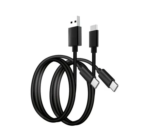 Stealth Silikon Ladekabel im Doppelpack je 2m (1x USB-A -> C & 1x USB-C -> C) USB-Kabel, USB Typ A, USB-C, (200 cm), Flexibles Silikon