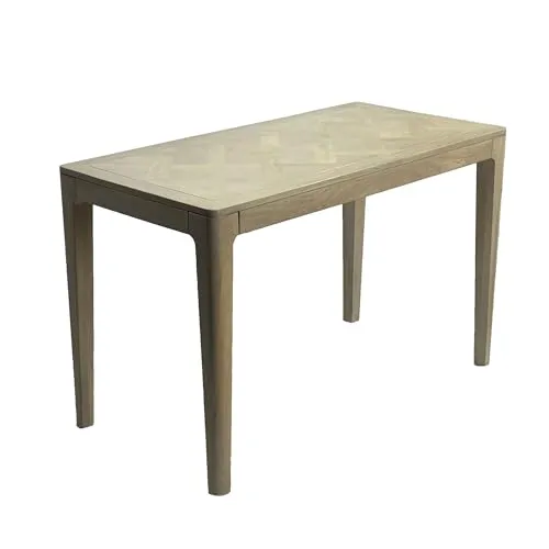 FineBuy Esstisch Massivholz Mango 120x60 cm White wash - Moderner Holztisch für 6 Personen - Hochwertiger Tisch aus robustem Mangoholz mit einzigartiger Maserung. Platzsparende Maße von 120 x 60 cm ideal für kleine Küchen. Stabile Konstruktion und zeitloses Design für vielseitige Einsatzmöglichkeiten.