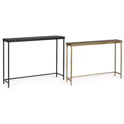 Bizzotto Konsole Samir 2er-Set aus Metall in gold von Bizzotto