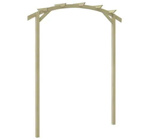 furnicato Gartenpergola aus kesseldruckimprägniertem Massivholz 180x210x40 cm - Stabile Gartenpergola aus kesseldruckimprägniertem Massivholz. Ideal für Kletterpflanzen und als einladender Sitzbereich. Langlebig und robust für jahrelangen Gartenkomfort.