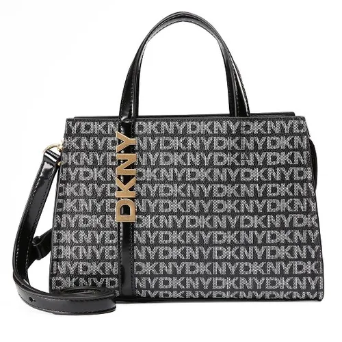 DKNY Women's Avril SMALL Satchel Crossbody - Damen-Schultertaschen, leicht und pflegeleicht aus 100% PVC, ideal für stilvolles Tragen deiner Essentials.