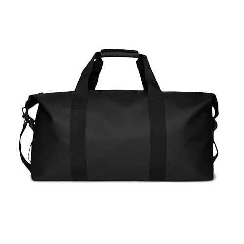 Rains Hilo Reisetasche 27 cm schwarz - Reisetasche aus wasserabweisendem Material, ideal für Kurztrips und stylisch im Alltag.