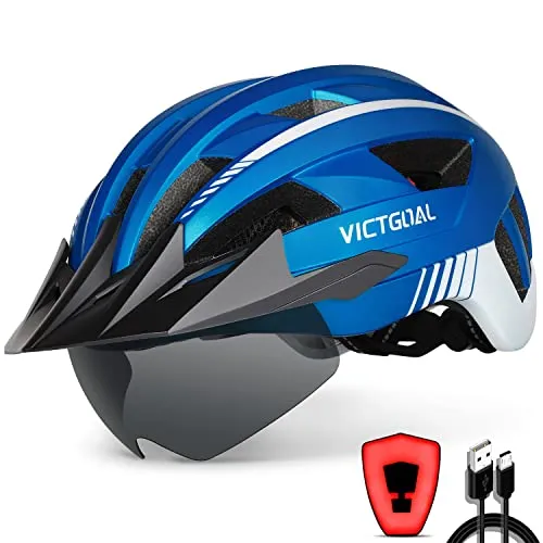 VICTGOAL Fahrradhelm mit Abnehmbarer Magnetbrille