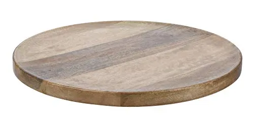 Meinposten. Teller Holzteller Mango Dekoteller Tischdeko Mangoholz Deko Schale Holz Ø 38 cm Weihnachten