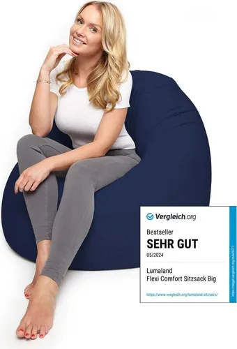 Lumaland Sitzsack Flexi Comfort in blau von DS Produkte