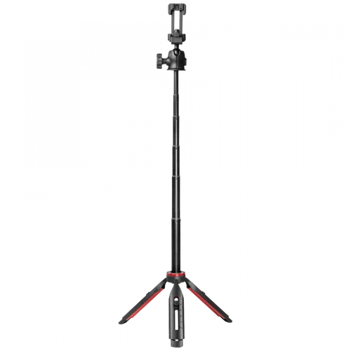 Hama Handy-Stativ Solid III - Reisestativ mit Kugelkopf und Fernauslöser, max. 80cm, ideal für perfekte Aufnahmen unterwegs