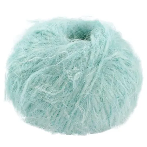 LANA GROSSA Basta| Garn im Fake Fur Look, locker verzwirnt, Franseneffekt& Merinofasern | Handstrickgarn, 50% Schurwolle & 50% Polyamid | 50g Wolle zum Stricken& Häkeln | 100m Garn FB 17