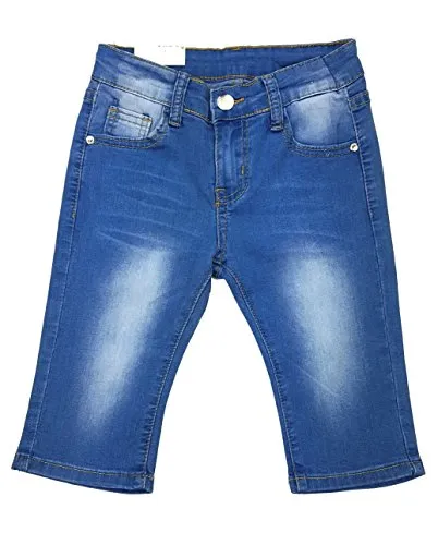 Girls Fashion Mädchen Stretch Jeans Capri, Sommerhose, Gr. 98/104, Mn7832.4