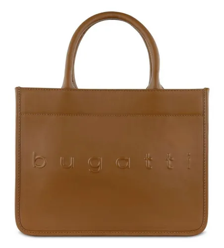 bugatti Daphne kleine Tote Bag Leder - Shopper mit 2 Schultergurten, cognac - Damen-Shopper aus hochwertigem Rindleder, handgefertigt und einzigartig. Mit 2 austauschbaren Schultergurten für individuelle Styles und viel Platz für Ihre Essentials.