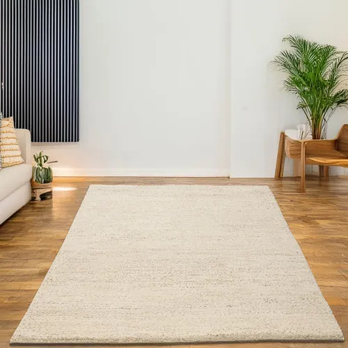 THEKO Wollteppich Taza Royal, handgeknüpft aus Schurwolle - Teppich aus 100% Schurwolle, 60x90 cm, handgeknüpft für eine fußwarme Wohnatmosphäre und hervorragende Feuchtigkeitsregulation.