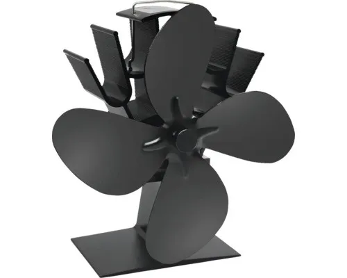 Valo Ofenventilator Kaminventilator 4 Blätter, stromlos und geräuscharm - Standventilator für Kaminöfen, optimiert die Wärmeverteilung und senkt Heizkosten ohne zusätzlichen Stromverbrauch.