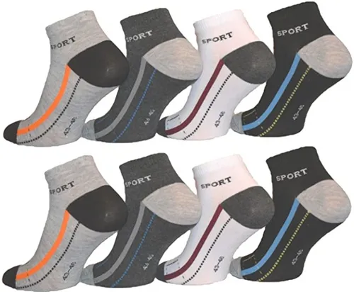 Sportsocken Sneaker Socken Freizeitsocken Baumwolle Kurzsocken Kurz Streifen