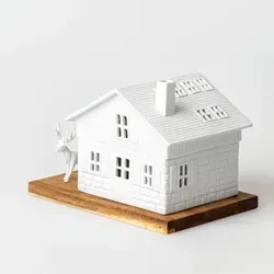 Räder Teelichthalter Lichthaus Skihütte mit Tablett von räder design