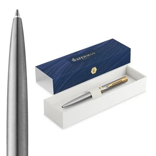 WATERMAN Kugelschreiber IMPRESSION Stainless SteelGT M Blau von Waterman