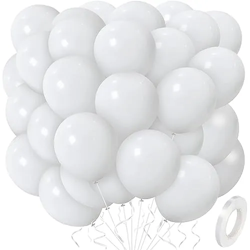 BELSVOR 50 Stück Luftballons, Luftballons Geburtstag, 50 Stück , Luftballon für Geburtstags/Hochzeits/Party/Weihnachtsdekorationen, 12 Zoll Latexballons