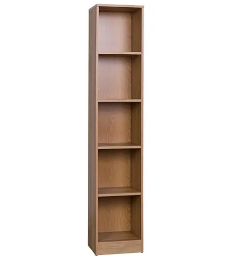 Marmex Grant G7 - Dekoregal, Regal, Bücherregal, Standregal für Spielzeug, Jugendzimmer, Kinderzimmer, 36x185x34 Riviera Eiche
