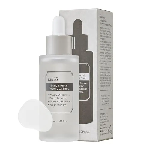 Klairs Fundamental Watery Oil Drop Gesichtsserum 50 ml - Deal des Tages: Wasserbasiertes Serum mit den Vorteilen eines Gesichtsöls, schnell absorbierend und ideal für Anti-Aging und Hautregeneration.