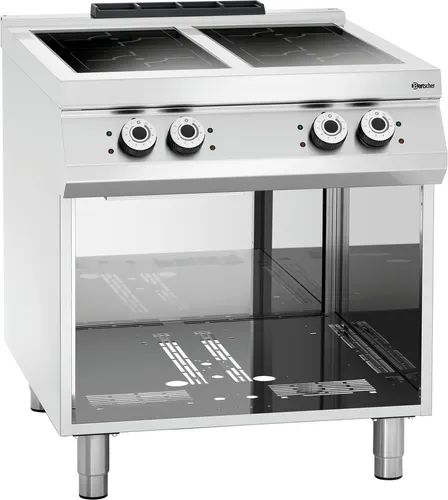 4-Felder Induktionsherd, offener Unterbau