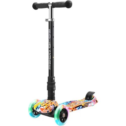 BOLDCUBE Tretroller - Big 3 Wheel Scooter für Kinder - Der faltbare BOLDCUBE Dreirad-Scooter bietet Stabilität und Sicherheit für Kinder ab 5 Jahren. Mit einem cleveren Lenksystem und blinkenden Hinterrädern ist er ideal für Abenteuer im Park oder den Schulweg.