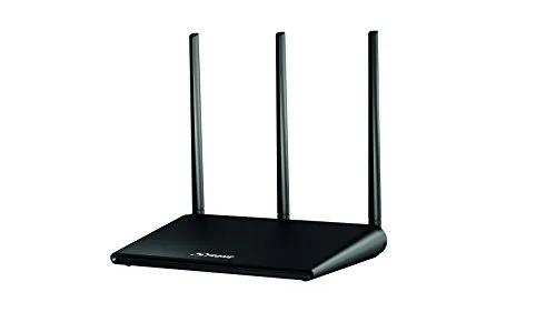 STRONG WLAN Dual Band Router 750 (bis 750 MBit/s, 2.4 + 5 GHz, 3 Antennen, Mediaserver, Verstärker, WiFi App) schwarz