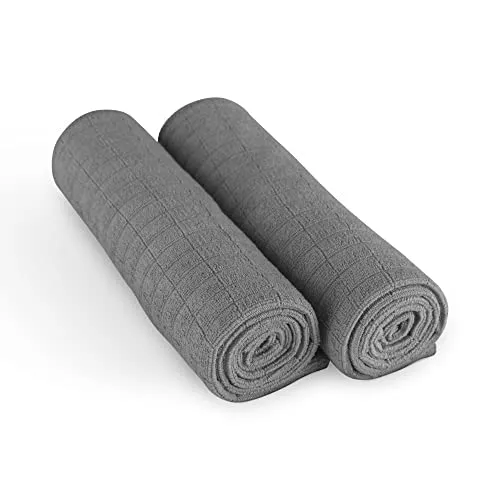 Bestlivings Premium Mikrofasertuch 300g/m² - Microsensation - 65x45cm (Anthrazit / 4er Pack) Reinigungstücher Geschirrtücher - super saugfähige Küchentücher