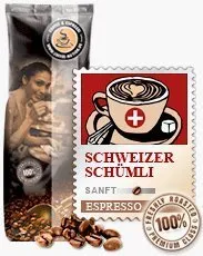 Coffee-Nation Espresso Schweizer Schümli 1000g Bohnen | Spitzenqualität | Kaffeeliebhaber