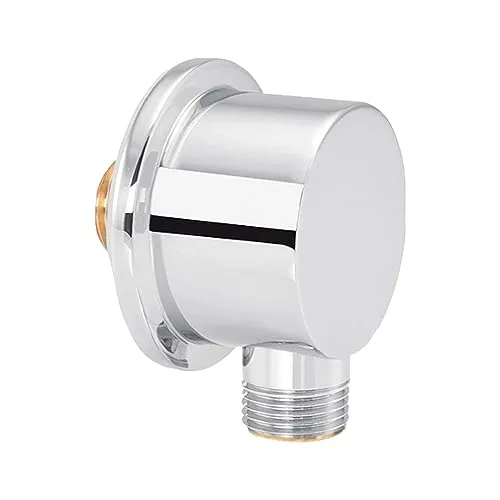 tecuro Wandanschlussbogen 90° 1/2 x 1/2 Zoll AG, Messing verchromt - 4699920