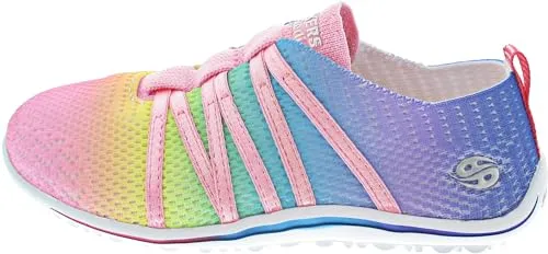 Dockers by Gerli Slip-On Sneaker mit Barfußsohle - Sportlicher Slip-On Sneaker in regenbogenfarben multi, ideal für den Sommer. Mit rutschhemmender Synthetik-Laufsohle und herausnehmbarer Innensohle für optimalen Tragekomfort.