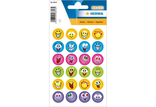 HERMA Sticker Herma Sticker MAGIC Gesichter beglimmert 1 Bl