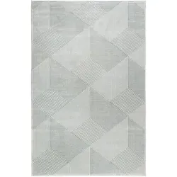 Esprit Webteppich Velvet Groove, Grau und Türkis, 80x150 cm - Moderner Teppich aus der Kollektion 'Velvet Groove', lichtunempfindlich, pflegeleicht und ideal für Fußbodenheizungen geeignet. OEKO-TEX® zertifiziert für ein gutes Gefühl in Ihrem Wohnraum.