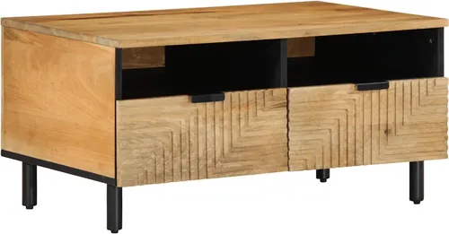 Maison Exclusive Couchtisch Braun 80x54x40 cm aus massivem Mangoholz