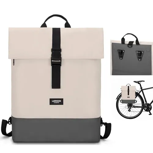 LARKSON Fahrradtasche Tammo Bike - Wasserabweisender Rucksack für Gepäckträger - Fahrradtaschen, 1-tlg. Rucksack und Gepäckträgertasche aus recyceltem Material, wasserabweisend und ideal für Fahrradtouren.