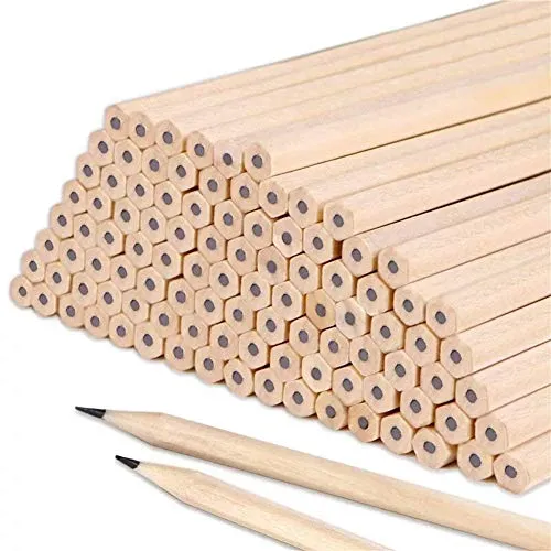 HB-Bleistift-Set für Kinder, aus echtem Holz, 50 Stück, für Kinder, Schüler, Lehrer, Büro, Schulmaterial, Zeichnen, Schreiben