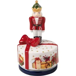 Villeroy & Boch Nostalgic Melody Nussknacker drehend - Nussknacker aus Porzellan (9x15cm) mit Spieluhr, perfekt für Weihnachtsliebhaber zum Sammeln und Dekorieren mit nostalgischem Charme.