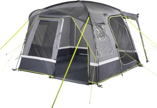 Busvorzelt Tour 2.0 - grau limette, geräumig und ideal für entspannte Campingausflüge