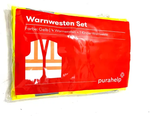 Purahelp Warnwesten 4+1 Set gelb