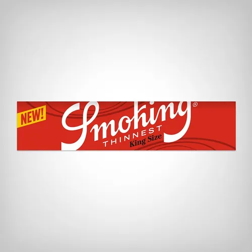 Smoking Thinnest King Size Slim Longpaper 33 Blatt - ultradünn, 10 g/m², vegan