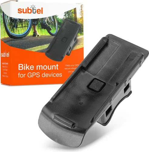 subtel Motorradhalterung – Lenkerhalter für Navi, GPS & Fahrradcomputer – kompatibel mit Garmin Alpha 50 100 / Approach G3 G5 / eTrex 10 20 30 – bis Ø 40mm – Schwarz