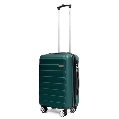 Easy Move Hartschalen-Trolley Leichter Rollkoffer (Dark Green, Medium 54cm)