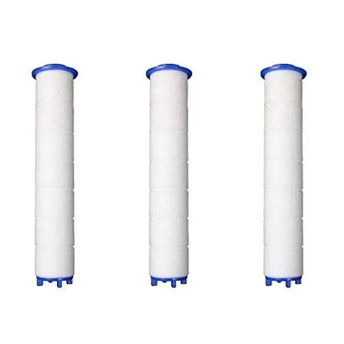 Hochdruck Duschbrause Duschkopf Handbrause 3 Fach verstellbar mit PP-Baumwollfilter antikalk filter (Ersatz PP-Baumwollfilter 3 Stück)