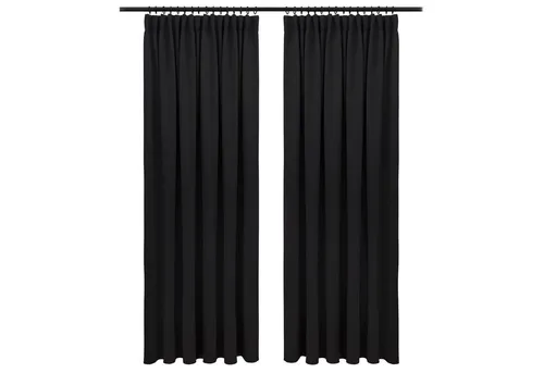 Vorhänge & Gardinen Schwarz von Blumtal