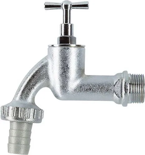 Gardena Wasserhahn mit Schlauchverschraubung - Robuster verchromter Wasserkran für Innen & Außen, ideal zur einfachen Schlauchanschlussregelung der Wassermenge.