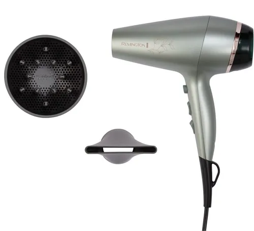 Remington AC5860 Botanicals Haartrockner - Haartrockner mit BotaniCare-Funktion für sanftes Trocknen bei niedrigerer Temperatur. Angereichert mit Pflanzenextrakten für geschmeidiges Haar und 2300 W Leistung.